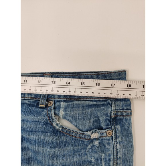 American Eagle Outfitters Women's Jeans Size 14 Bootcut Distressed Medium Wash - Picture 5 of 8